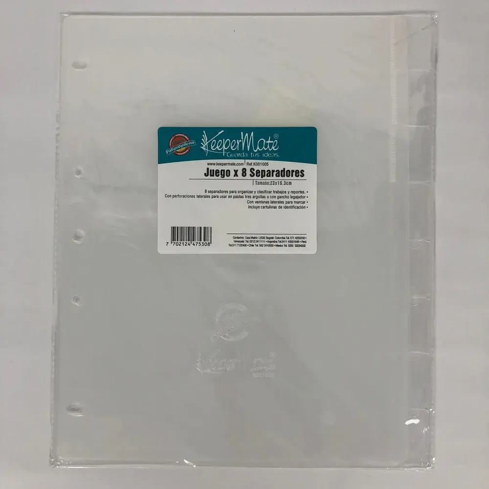 Separador De Materia Plástico Traslucidox 8 KeeperMate