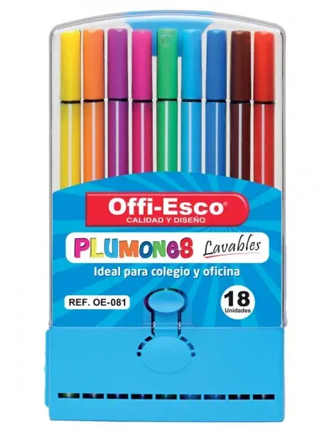 Plumón Offi-Esco X 18 OE-081