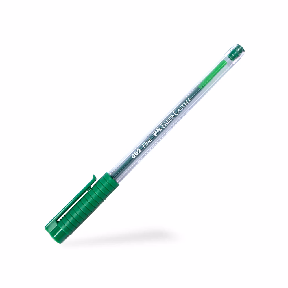 Bolígrafo Faber Castell 062 Verde