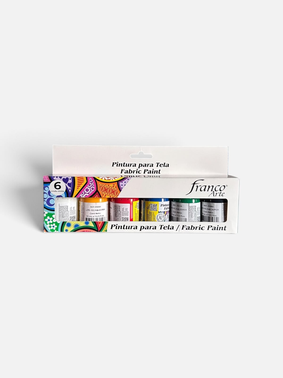 Pintura Para Tela Franco Set X 6 Und Surt 30CC