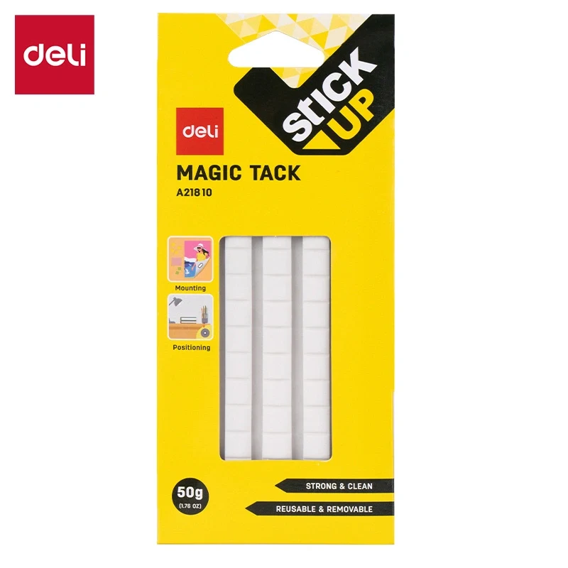 Masa Adhesiva Removible Blanca 50GR Stick Up Deli Ref A21810