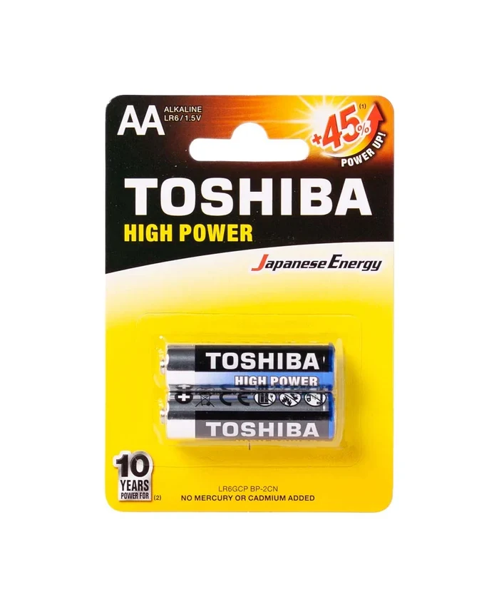 PilasToshiba AA Paq X 2 Alcalina High Power