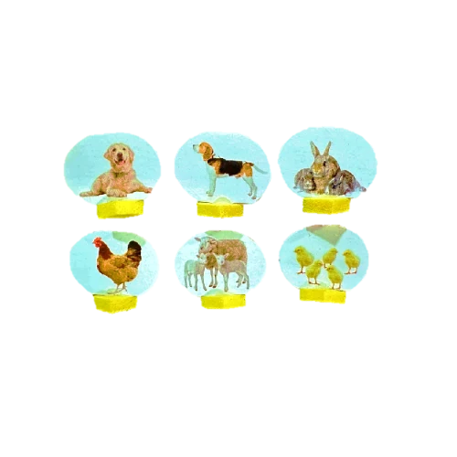Animales Plásticos X 6 El Trebol