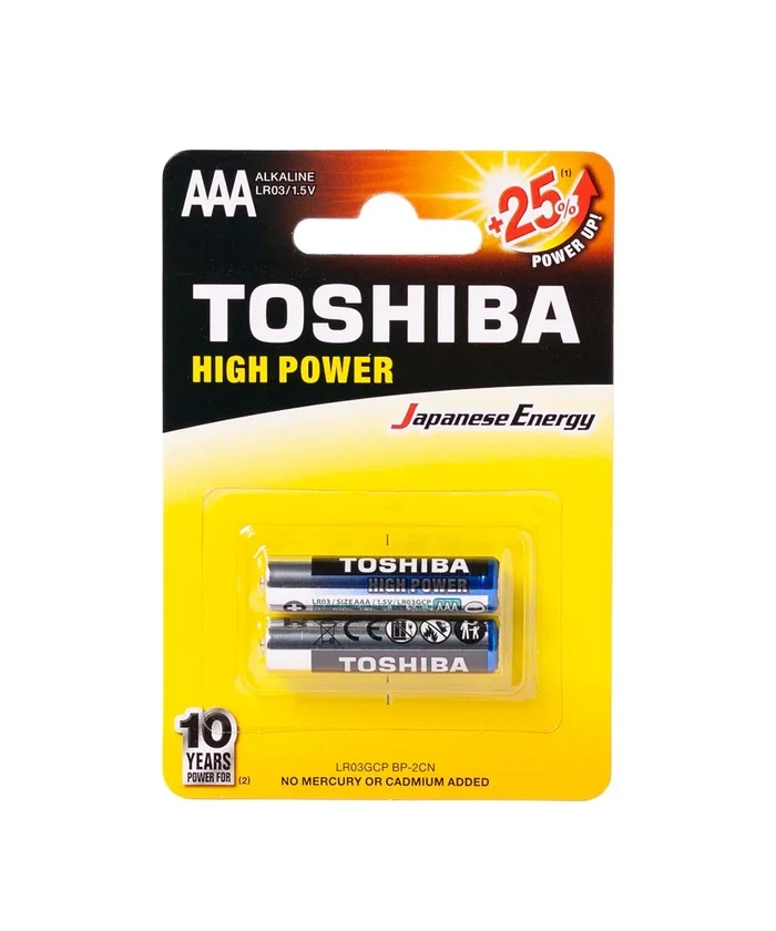 Pilas Toshiba AAA PaqX 2 Acalina High Power