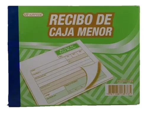 Block Recibo Caja Menor Pappyer