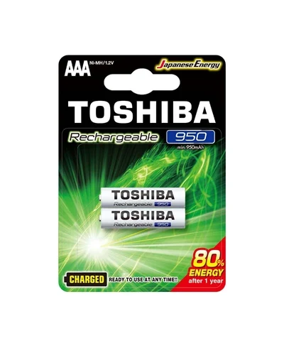 Pilas Toshiba Recargable AAA Paq X 2